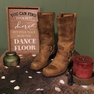 Frye Square Toe Harness - New 8 1/2